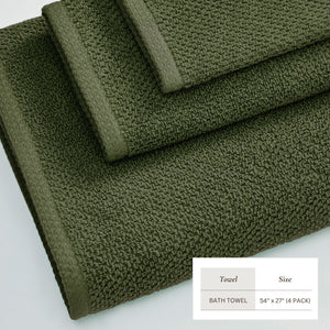 Cotton Textured Bath Towel Set - Acacia Collection