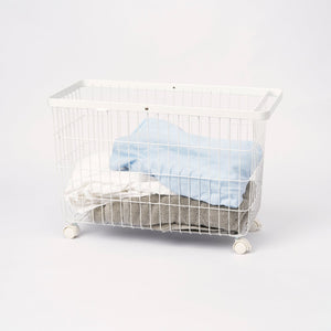 Rolling Wire Basket (14.8" H)  - Steel