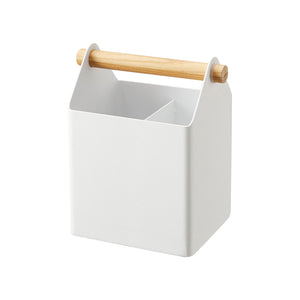 Pen + Desk Organizer - Small - Steel + Wood