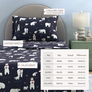 4-Piece Turkish Cotton Flannel Sheet - Whittaker Collection