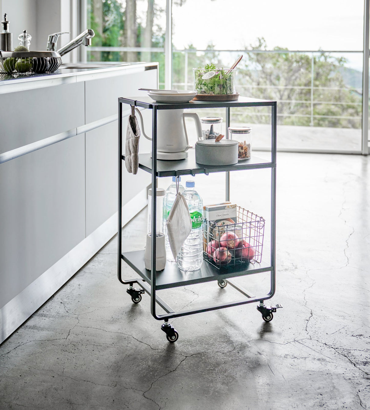 Rolling Utility Cart (32" H)  - Steel