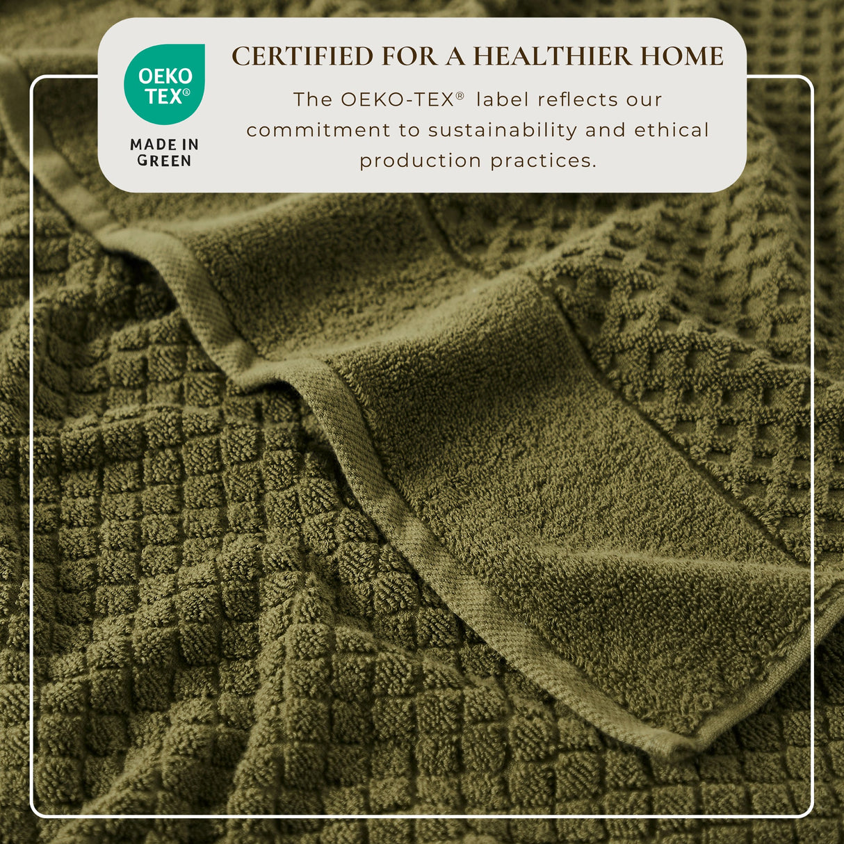 Cotton Diamond Waffle Weave Bath Towel Set - Grayson Collection