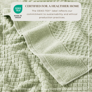 Cotton Diamond Waffle Weave Bath Towel Set - Grayson Collection