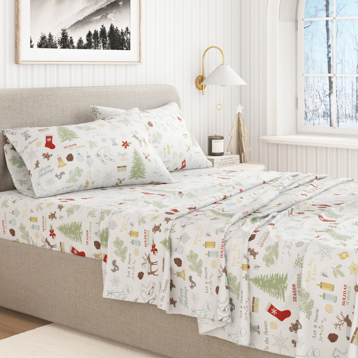 4-Piece Turkish Cotton Flannel Sheet - Whittaker Collection