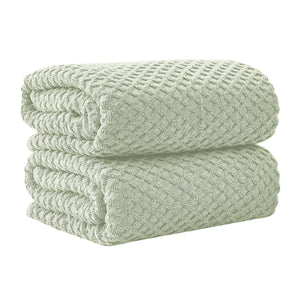 Cotton Diamond Waffle Weave Bath Towel Set - Grayson Collection
