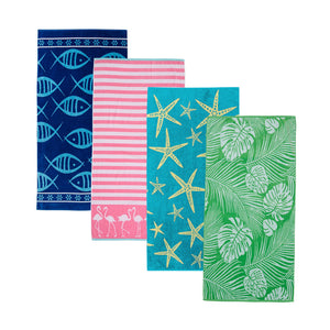 Cotton Velour Beach Towel - Maui Collection