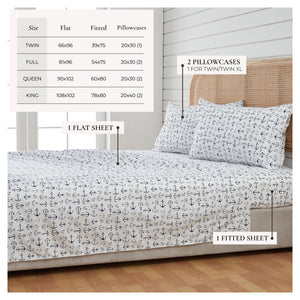Coastal Printed Sheet Set - Newport Collection