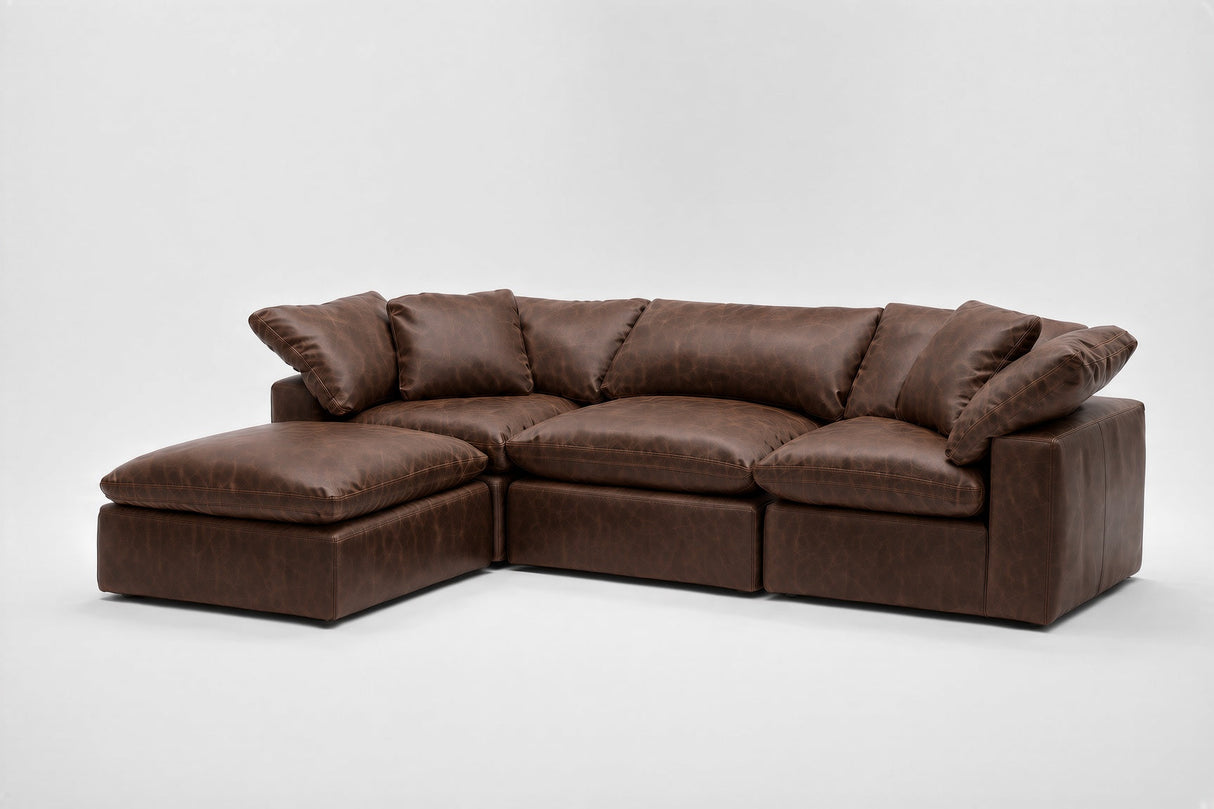 4-Cube Modular Chaise Sectional