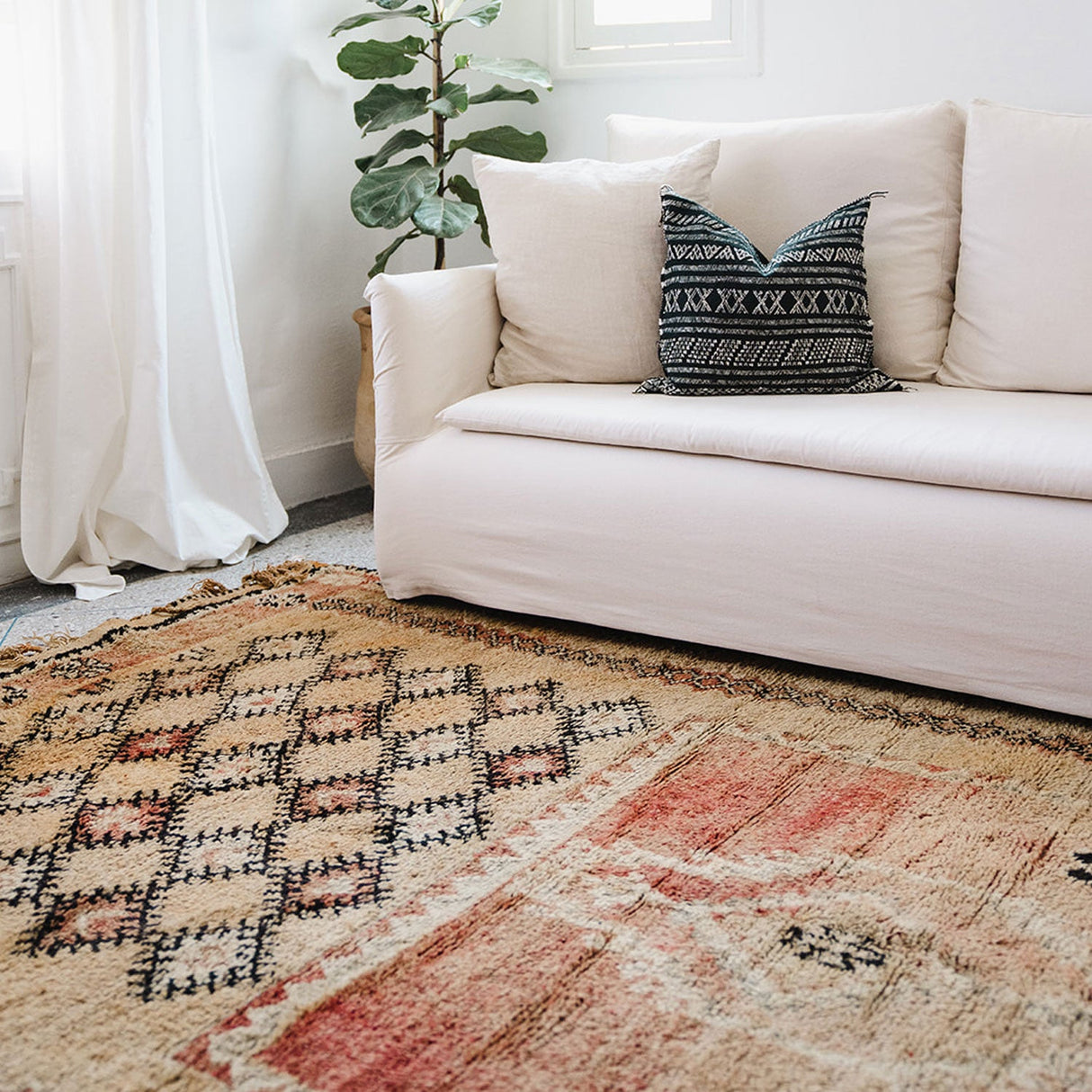 Youssra Vintage Moroccan Rug | 6'3" x 12'3"