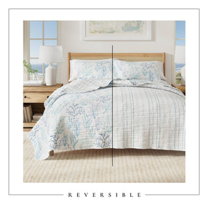 Blue Coral Quilt - Amelia Island