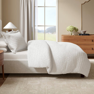 100% Cotton Honeycomb Waffle Duvet Set - Mattea Collection