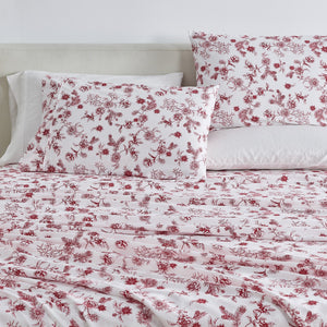 Watercolor Floral Sheet Set - Delia Collection