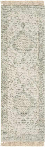 Sandiacre Traditional Dark Green Area Rug