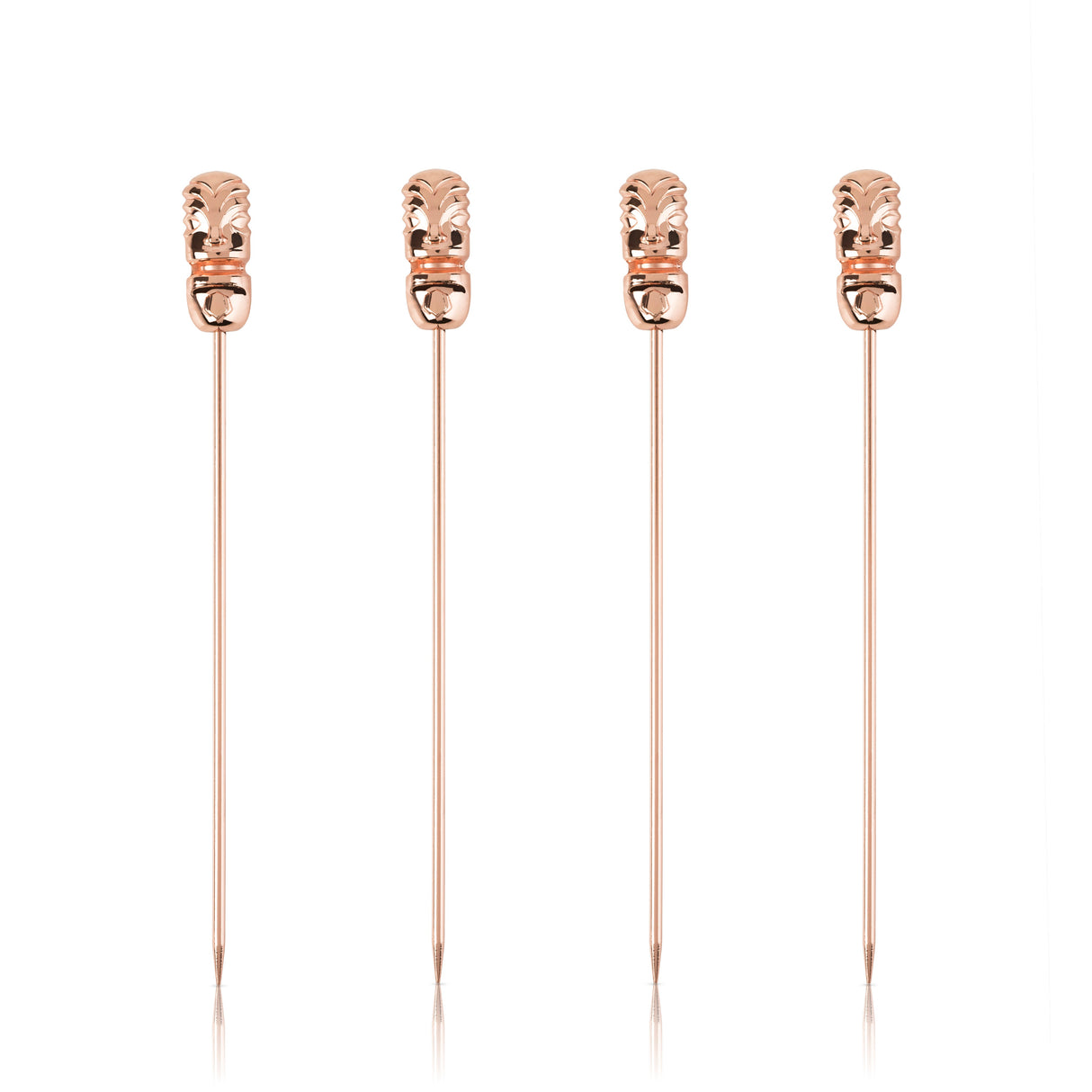Pacific Tiki Cocktail Picks in Copper Set of 4