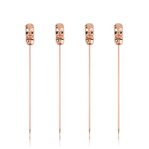Pacific Tiki Cocktail Picks in Copper Set of 4