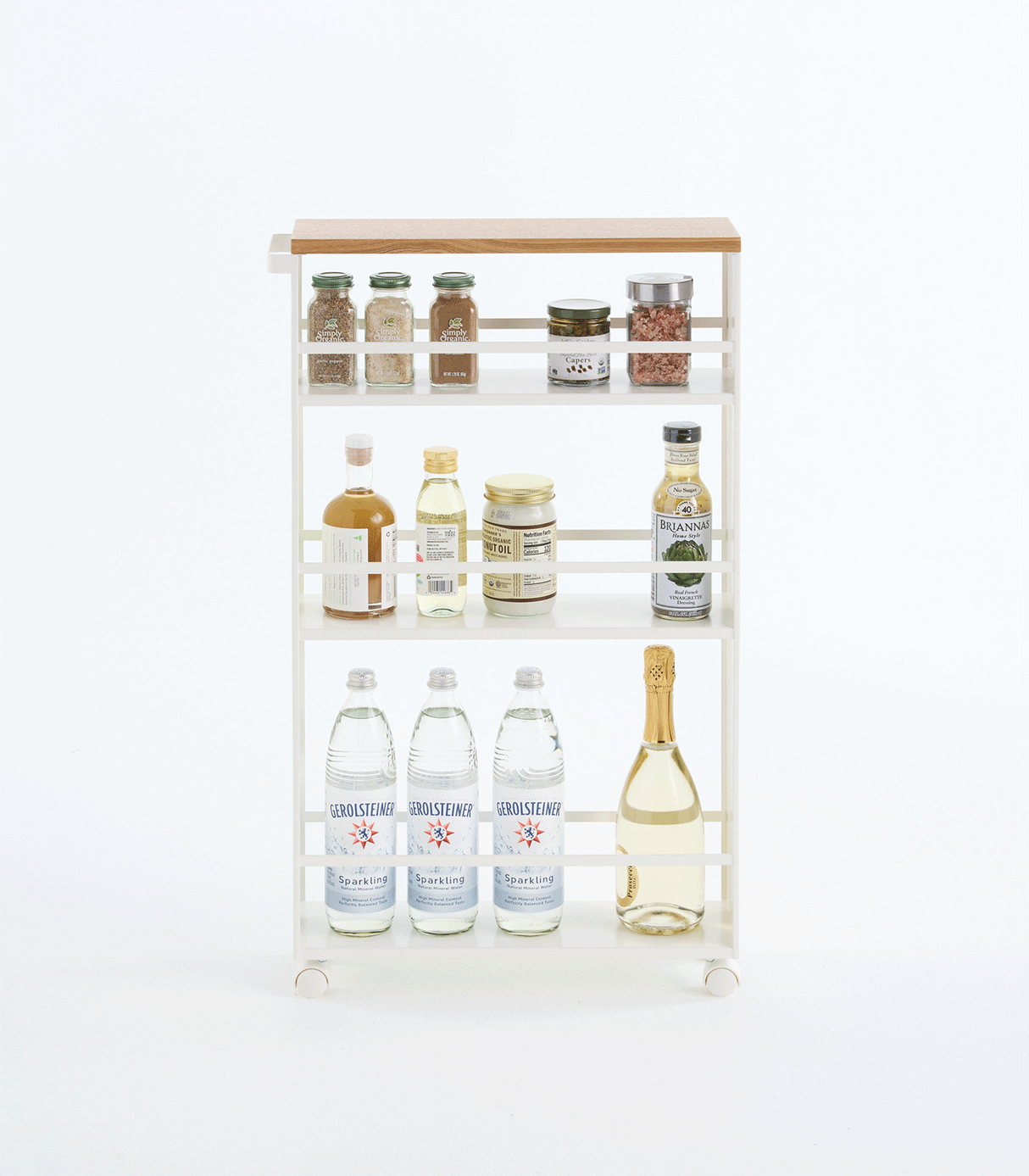 Slim Storage Cart (32" H)  - Steel