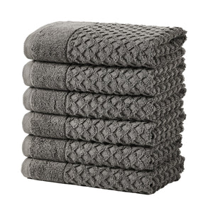 Cotton Diamond Waffle Weave Bath Towel Set - Grayson Collection