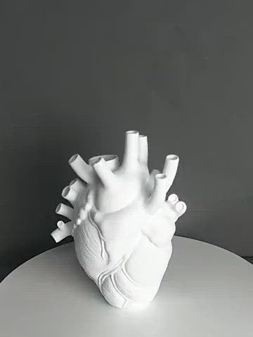 Florero De Cerámica Corazón Anatómico