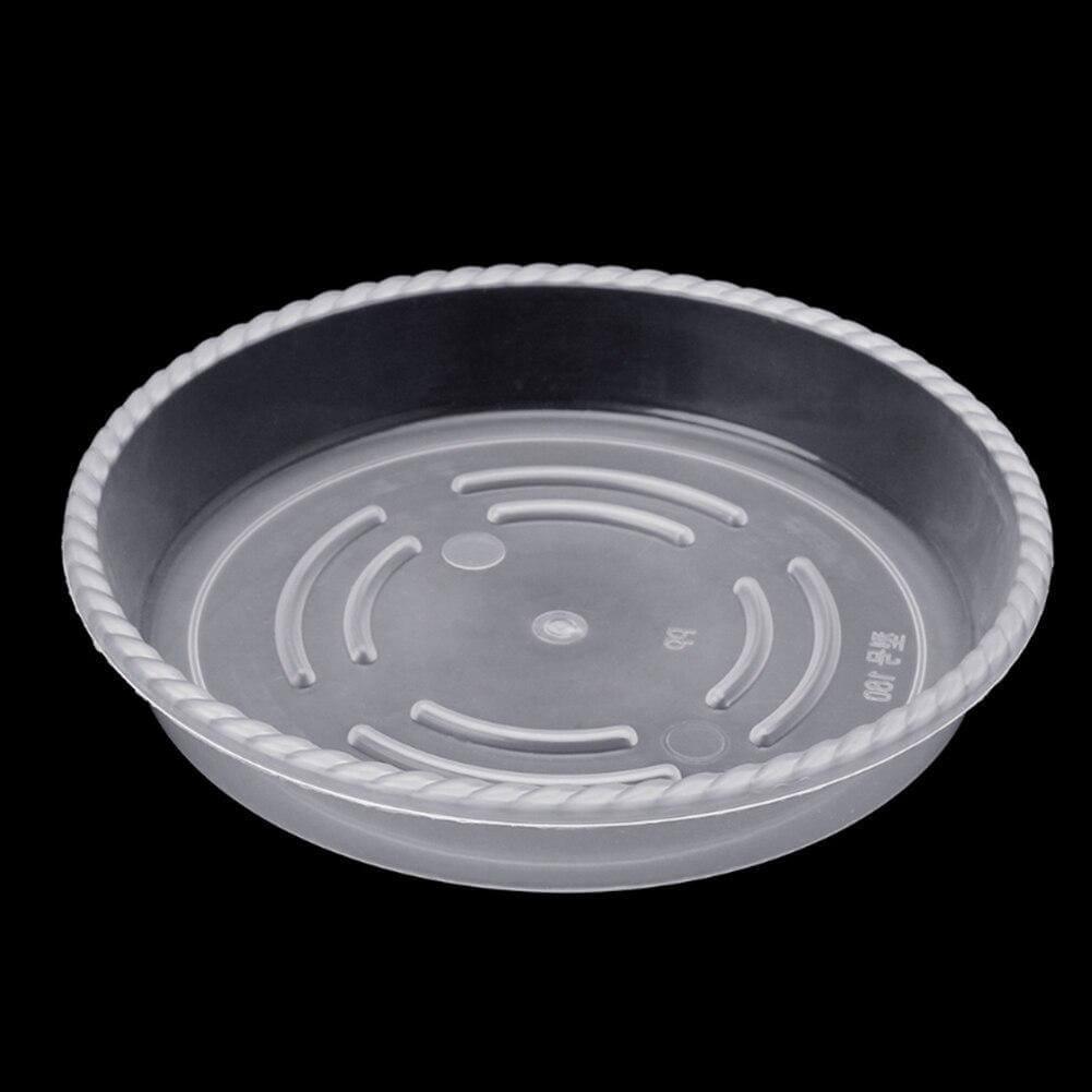 10-Piece Clear Plastic Planter Saucer Set | Sage & Sill