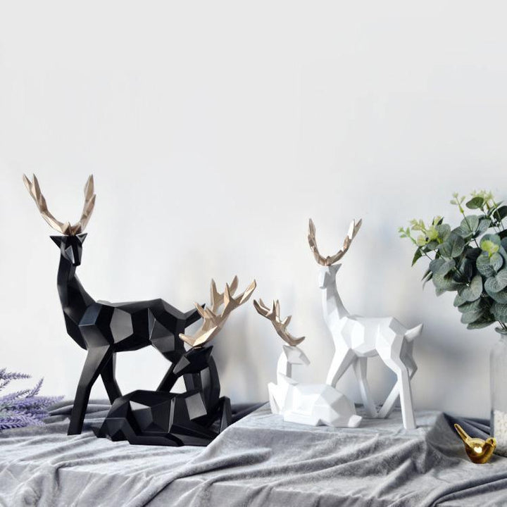 Reindeer Scandinavian Sculpture Set of 2 | Sage & Sill