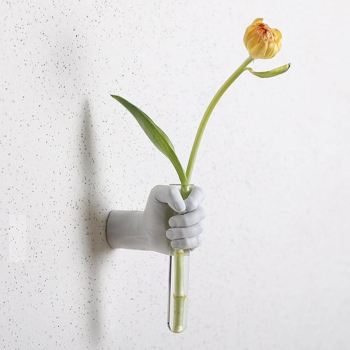 Handy Flower Wall Vase LightGrey | Sage & Sill