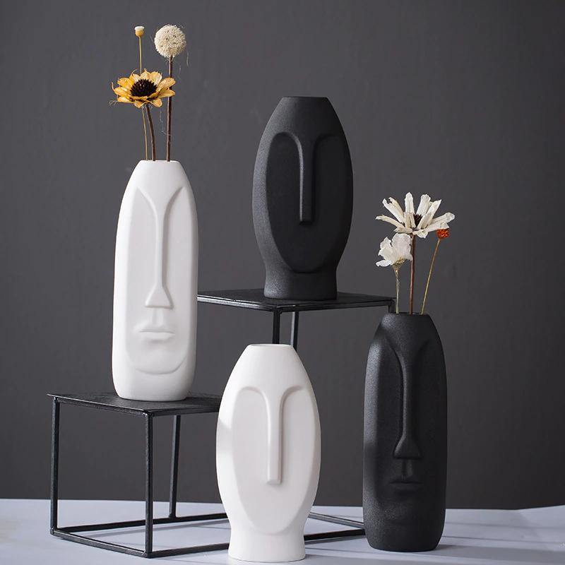 Abstract Long Face Ceramic Vase | Sage & Sill