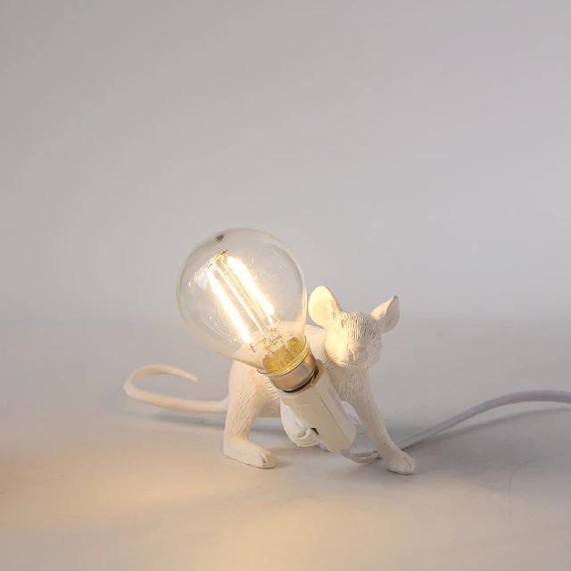 The Mice Lamp White Crouching | Sage & Sill