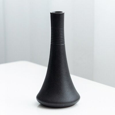 Black as Night Textured Ceramic Vases Gourd | Sage & Sill