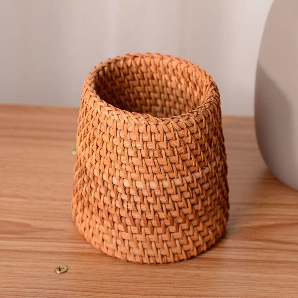 Hand-Woven Wicker Storage Container Basket Tower | Sage & Sill