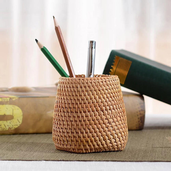 Hand-Woven Wicker Storage Container Basket Square | Sage & Sill