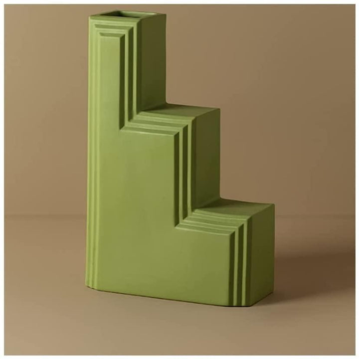 Lego House Ceramic Accent Vase Steps YellowGreen | Sage & Sill