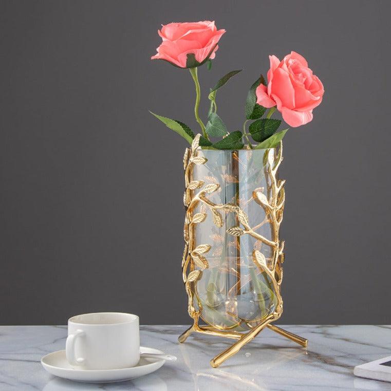 Golden Leaf Vase Medium | Sage & Sill