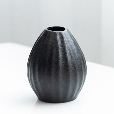 Black as Night Textured Ceramic Vases Origin | Sage & Sill
