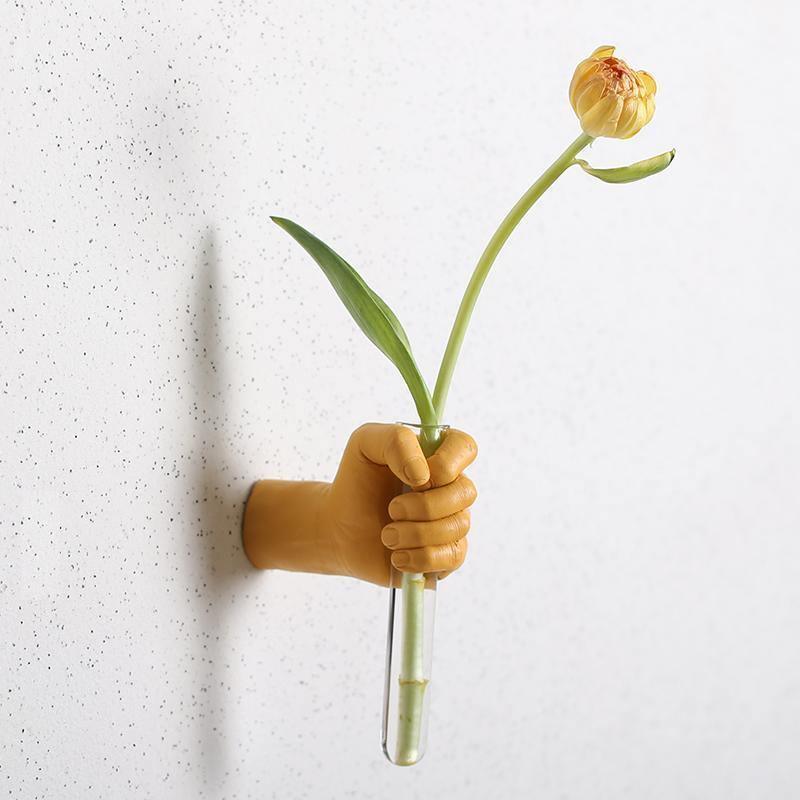Handy Flower Wall Vase Gold | Sage & Sill
