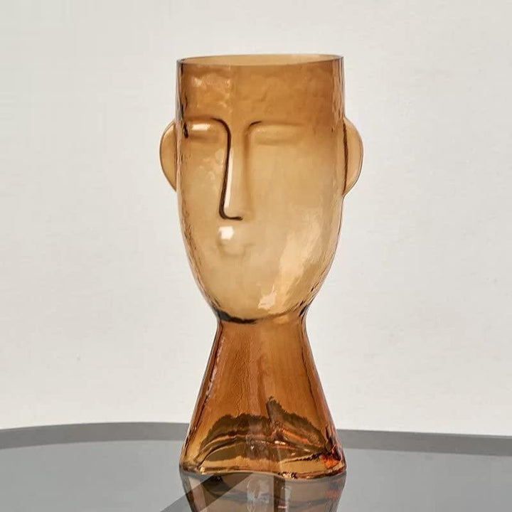 Abstract Face Blown Glass Vase Peru / Large | Sage & Sill