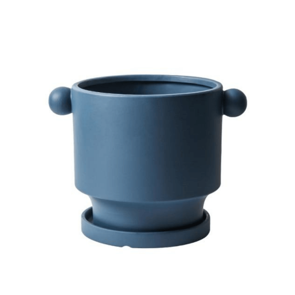 DIY Doodle Ceramic Planters SteelBlue / Small (5.2 in) | Sage & Sill