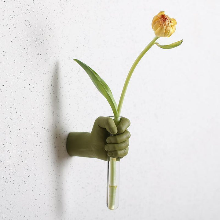 Handy Flower Wall Vase OliveDrab | Sage & Sill