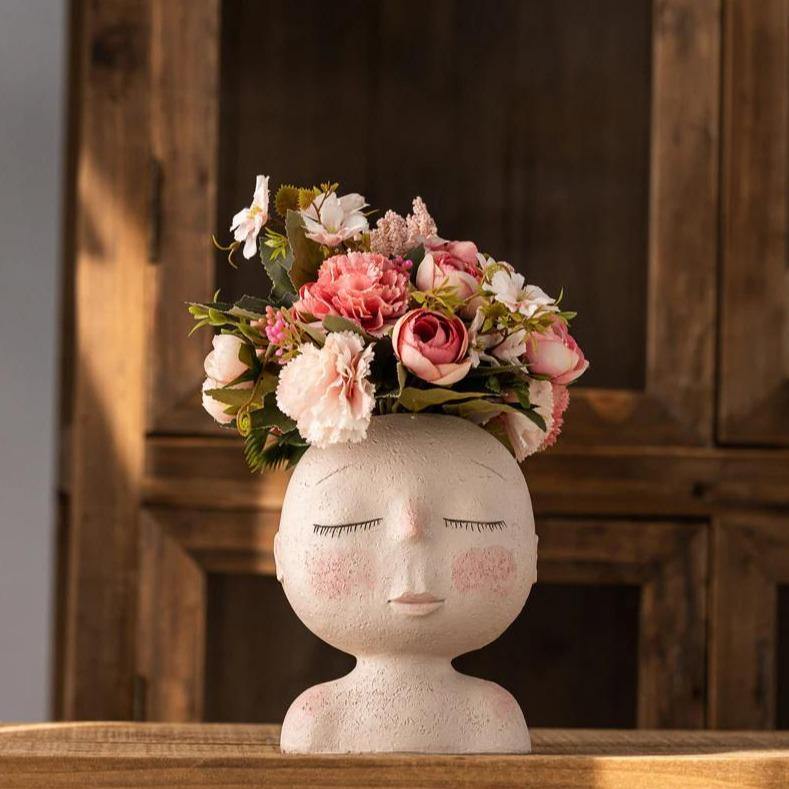 Peaceful Dream Sleeping Face Planter Vase | Sage & Sill