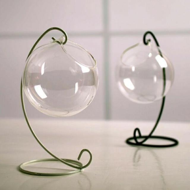 Hanging Glass Ball Terrarium Vase Rose | Sage & Sill