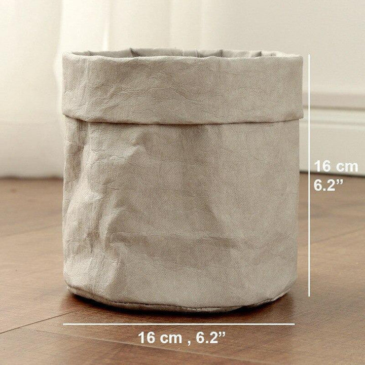 Waterproof Eco-Friendly Paper Planter Bag LightGrey / Large | Sage & Sill