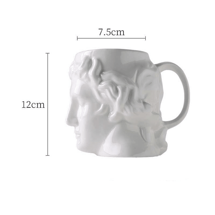 David's Head Ceramic Porcelain Mug | Sage & Sill