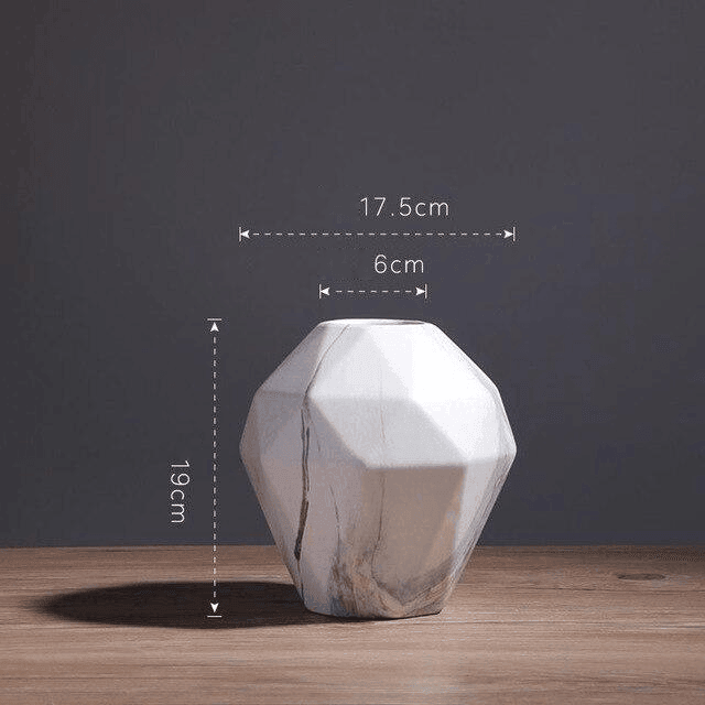 Geometric Marble Vases Wide Vase | Sage & Sill