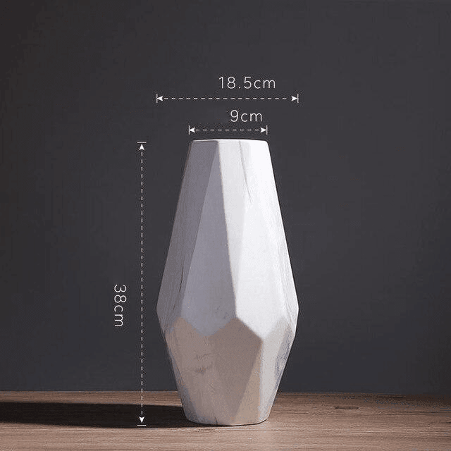 Geometric Marble Vases Tall Vase 3 | Sage & Sill