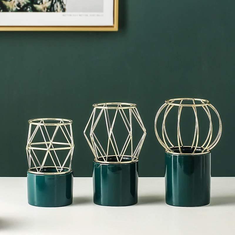 Lantern Vase DarkGreen / A | Sage & Sill