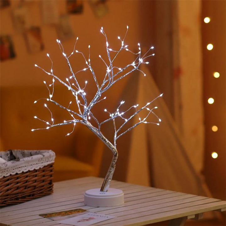 Spirit Tree of Light LED Table Lamp Silver Fairy - 108 White LEDs | Sage & Sill