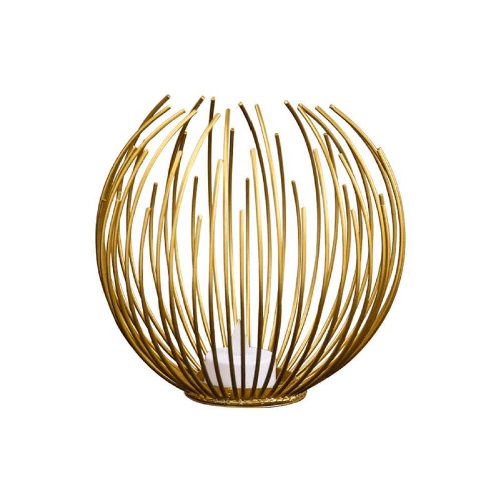 Maxwell Basket Candle Holder Gold | Sage & Sill