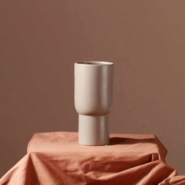 Taupe Monochrome Ceramic Vases Tan | Sage & Sill