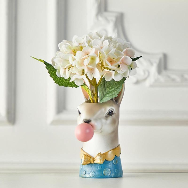Bubblegum Animal Vase Rabbit | Sage & Sill