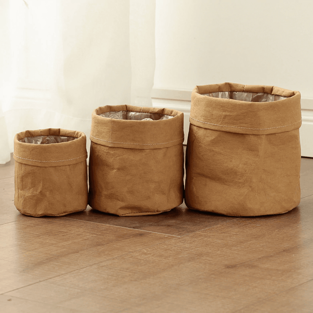Rustic Cloth Planter Basket Russet / Small | Sage & Sill