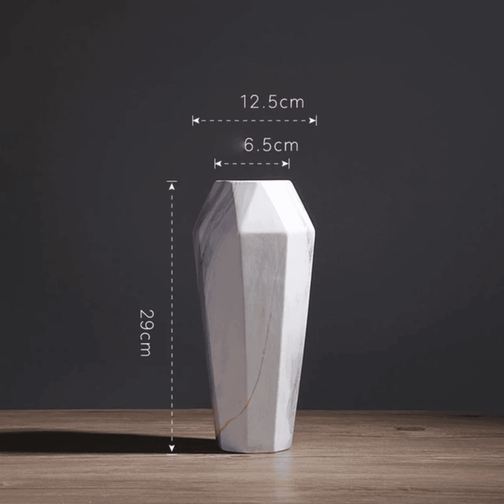 Geometric Marble Vases Tall Vase 1 | Sage & Sill
